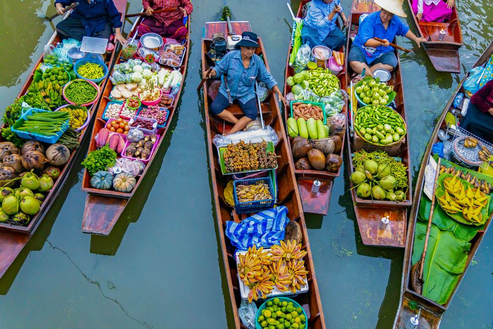 Damnoen Floating Market + Train Market with Boat - Sic Basis
